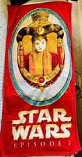 Vintage STAR WARS Episode 1 Movie Queen Amidala Beach Towel 27” x 54” picture
