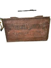 Vintage Cleveland And Sandusky Wooden Beer Crate With Hinged Lid 21x15x12