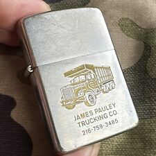 1981 Vintage Zippo Lighter - James Pauley Trucking Company - Ohio picture