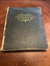 Antique 1926 Rand McNally International Atlas of the World Map Book Excellent picture