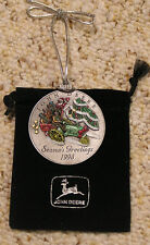 1998 John Deere Pewter Christmas Ornament picture