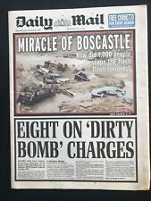 August 2004 Newspaper Boscastle Cornwall Flood Disaster Greece Olympics picture