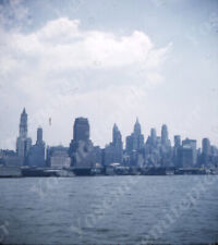 pc01 3D 1950s Stereoview Slide NYC New York Skyline view 830a picture