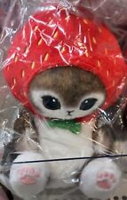 Mofusand Potetama Stuffed Toy Ichigonyan Strawberry Cat Plush Doll New Japan picture