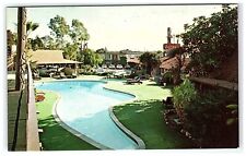 1960s Postcard The Outrigger Inn Motor Hotel Long Beach CA Swimming Pool picture
