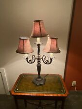 Candelabra Electric 3 way Beautiful Table Lamp with Three Matching Shades picture