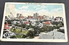 Postcard: Sky Line HOUSTON Texas~Rare Antique Skyscraper Buildings picture