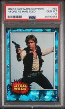2022 Topps Star Wars Sapphire HARRISON FORD as HAN SOLO #58 PSA 10 picture