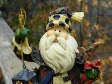 Rustic OLD WORLD SANTA Statue FIGURINE 🎅 10” Tall 🎅 Carved Wood Look picture