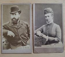 2 CDVs Prince & Princess of Wales (King Edward VII & Queen Alexandra) fillers picture