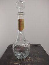 Vintage Mogen David Collector Wine Decanter Pre Owned Clear Crystal Like picture