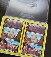 Vintage Grand Canyon Zion Bryce National Park Souvenir Playing Card 2 Decks picture