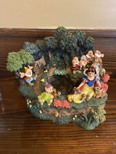Disney Snow White Seven Dwarfs Waterfall Fountain Light Up Collectible Retired picture