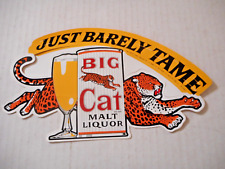 Vintage Pabst Big Cat Malt Liquor 