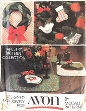 Vintage McCall’s #FSC5380 Pattern For 10 Holiday Craft Designs By Avon picture