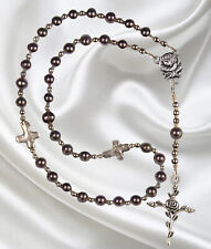 Eastern Orthodox Handmade Rosary Purple Cultured Freshwater Pearls picture