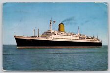 Transportation~Ship~Vierschrauben TS Bremen~Lord Bremen Flagship~1960 Postcard picture