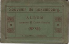 SOUVENIR de LUXENBOURG ALBUM 12 CARTES POSTALES 1910 picture