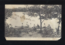 c.1917 Albertype Boat Landing Eagle Lake Jefferson Massachusetts MA Postcard picture