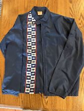Vintage 70’s Chevrolet USA Horizon Blue Lightweight Windbreaker Jacket ~ Size M picture