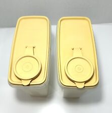 2 VINTAGE TUPPERWARE FLIP LID MOD MATES CEREAL STORAGE CONTAINERS #469-5 & 469-9 picture