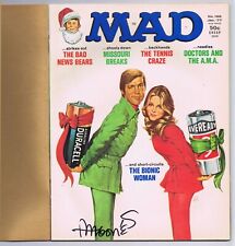 Mad Magazine #188 Fine ’77 Signed w/COA Sergio Aragones w/Original Wrapper EC  picture