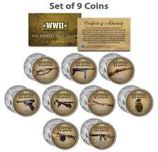 WORLD WAR II INFANTRY WEAPONS JFK Kennedy Half Dollar U.S. 9-Coin Complete Set picture