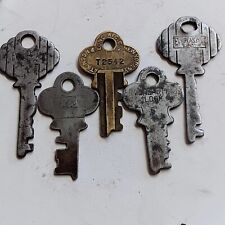 5 Vintage Everlasting Lock Co. Keys. Multiple Types, Multiple Shapes. picture