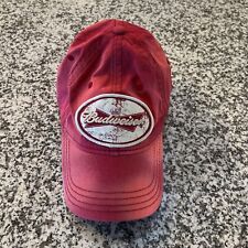 2008 Budweiser Red Wash Adjustable Truckers Hat picture