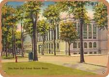 Metal Sign - Maine Postcard - John Bapst High School, Bangor, Maine picture