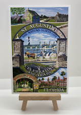 St. Augustine, Florida - Celebrating 450 Years, Lantern Press Postcard (E47) picture