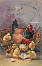 A Bright and Happy Easter Tuck & Sons Antique Embossed Postcard picture