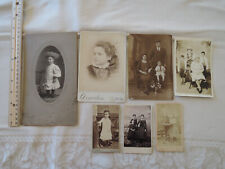 lot of 7 antique photos of children, 1890's- 1920's picture