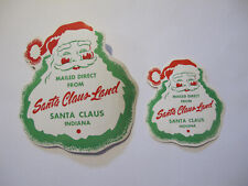 TWO VINTAGE 1960's SANTA CLAUS LAND DECALS / TRANSFERS picture