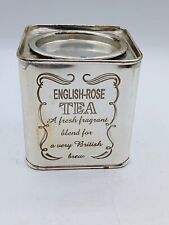 Vintage English Rose Tea Canister. picture