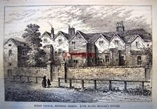 Antique 1876 'Old London' Engraved Print - 'Kirby Castle (Blind Beggar's House)' picture