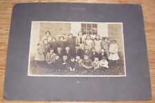 Old Photo One Room Schoolhouse & Class Berks County, PA Early 1900s picture
