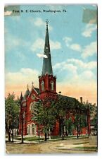 Postcard First Methodist Church, Washington PA A55 picture