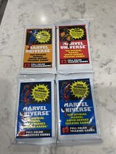 (4) Sealed Packs 1990 Marvel Universe Series 1 Impel, Classic Set picture