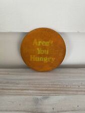 Cool VTG 1982 Button Pin Aren’t  You Hungry For Burger King Now Holographic picture