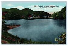 The Lake At Green Mountain Falls In Ute Pass Colorado CO Vintage Postcard picture