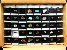 MINERALS : COLLECTION  OF 40 DIFFERENT MICROMINERAL OR MICROMOUNT SPECIES picture