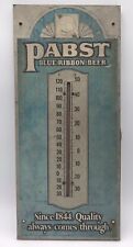 VINTAGE PABST BLUE RIBBON BEER THERMOMETER TIN SIGN GEM IN WORKING ORDER. picture