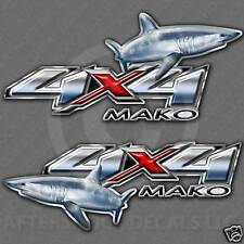 4x4 Truck Shark Fishing Decal Set Mako Charter Boat Marina Ocean Deep Sea Marine picture