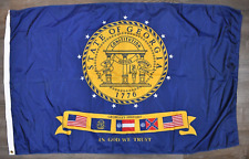 2x RARE Vtg OOP Georgia State Flags 56