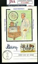 Henry Ford II JSA Coa Hand Signed 1973 FDC Cache Autograph picture