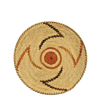 Vintage Native American Navajo Large Weave Handmade Ceremonial Hand Weave Basket picture
