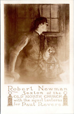 RPPC Photo, Robert Newman Sexton Old North Church, Boston Massachusetts Postcard picture