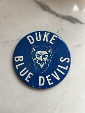 Duke Blue Devils Blue Button Pin NCAA University Sports Vintage Collectible Rare picture