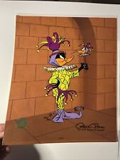 Chuck Jones Animation Cel Limited Edition Daffy Duck “RUDE JESTER” autograph I16 picture
